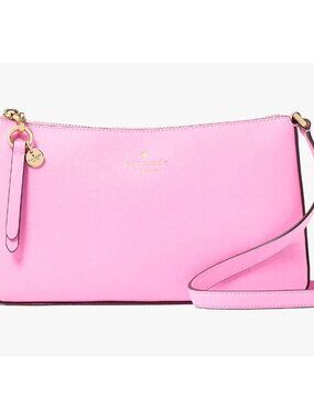 S Kate Spade Ginnie Crossbody Bag Pink Mandavilla Purse KK311 Tassel NWT $299